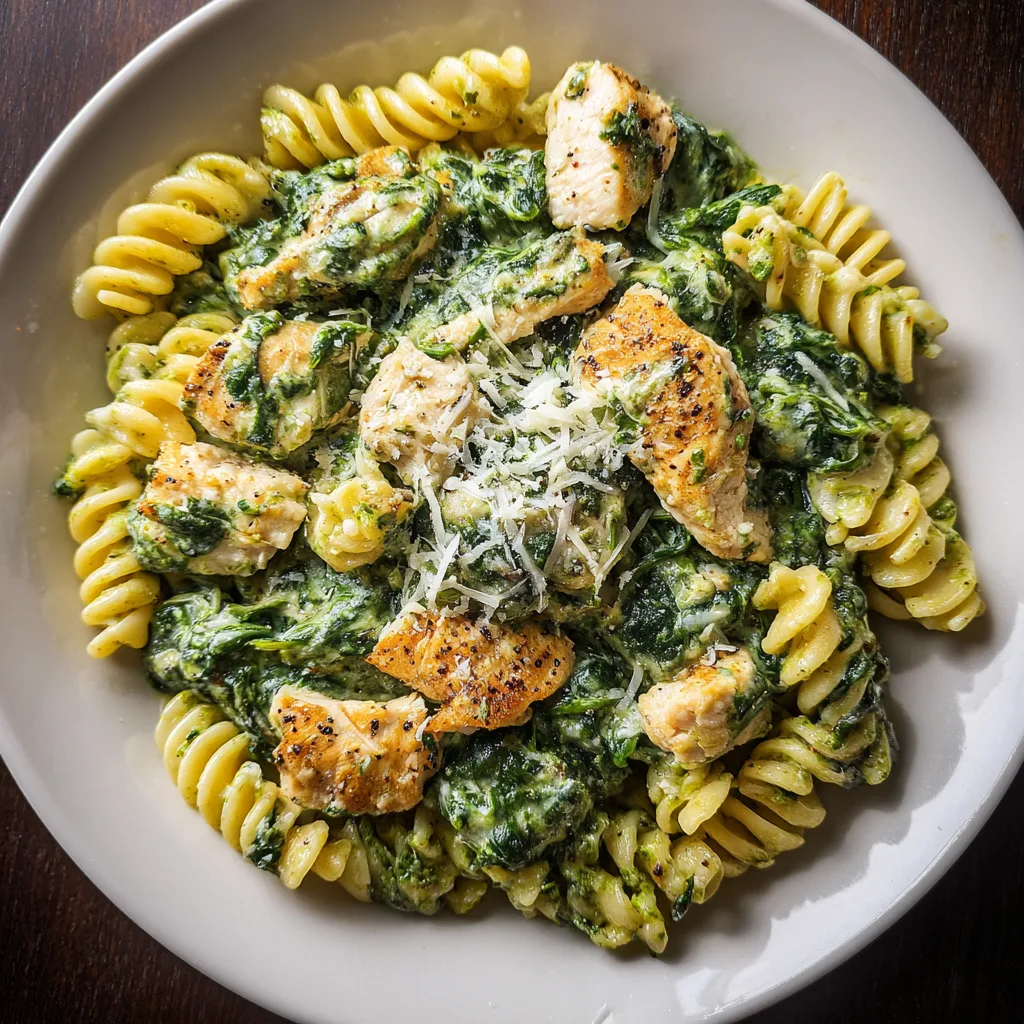 Creamy Spinach Chicken Pasta