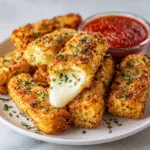Crispy Air Fryer Mozzarella Sticks