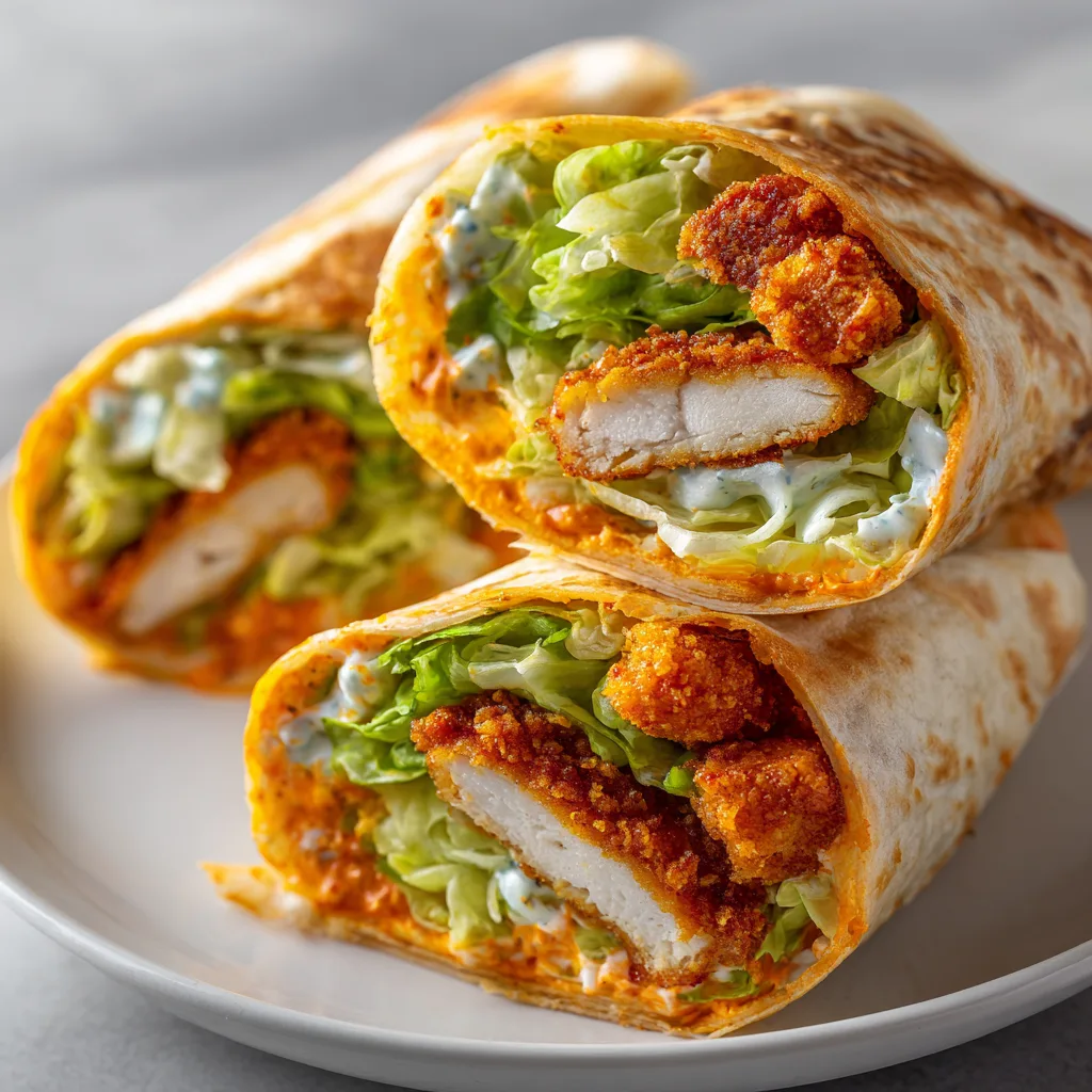 Crispy Buffalo Chicken Wraps