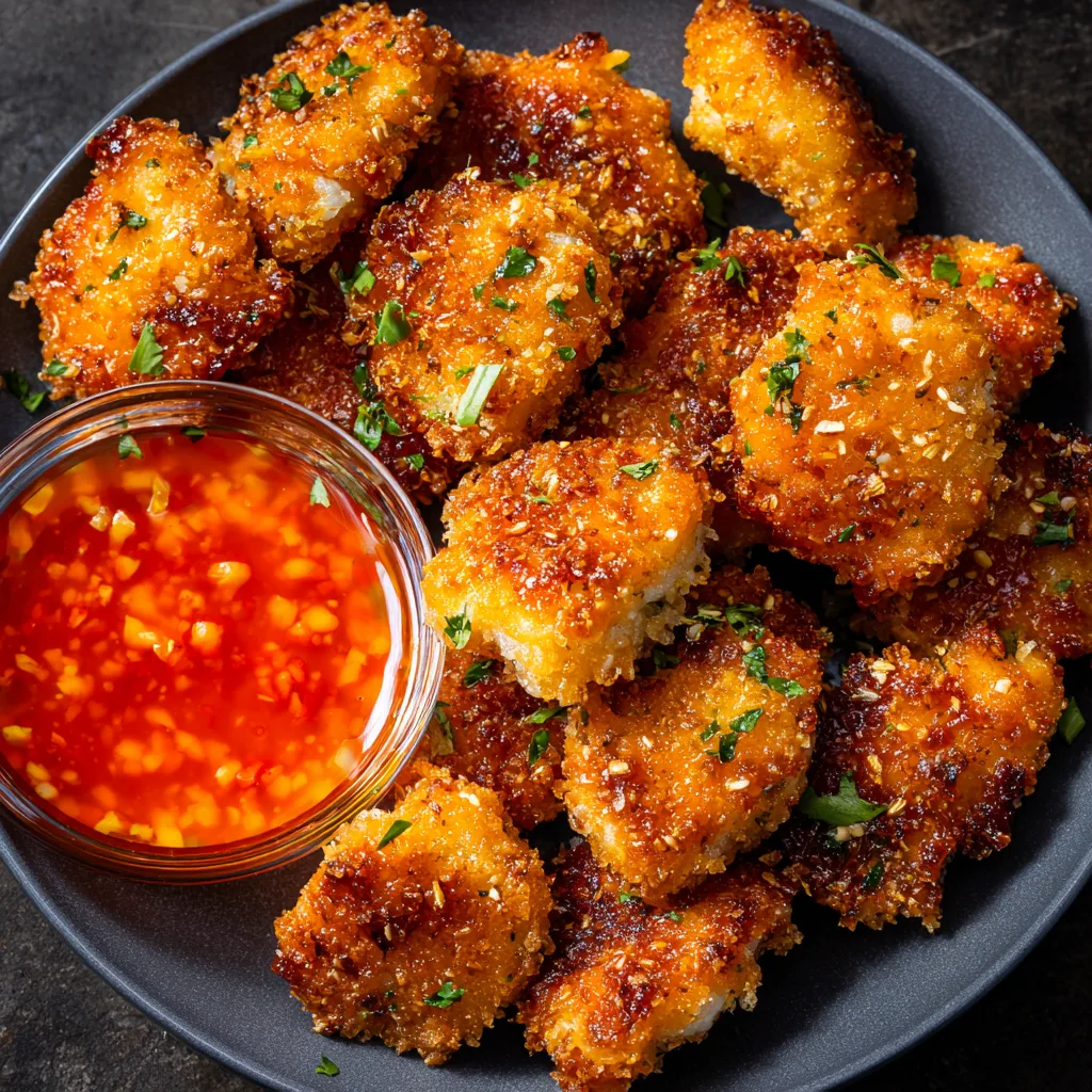 Crispy Chicken Bites with Sweet Chili Sauce