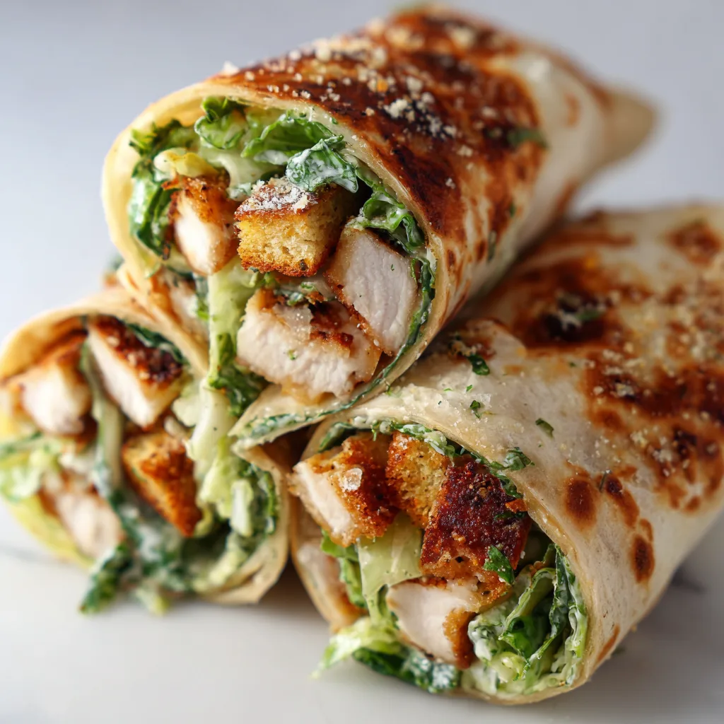 Crispy Chicken Caesar Wraps (Lunch Favorite)
