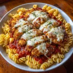 Crispy Chicken Parmesan Pasta