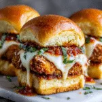 Crispy Chicken Parmesan Sliders