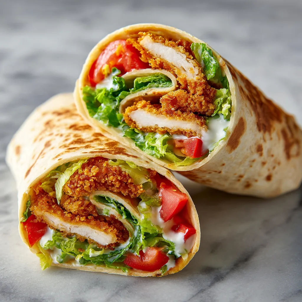 Crispy Chicken Wraps with Ranch