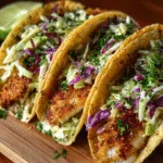 Crispy Fish Tacos with Lime Slaw