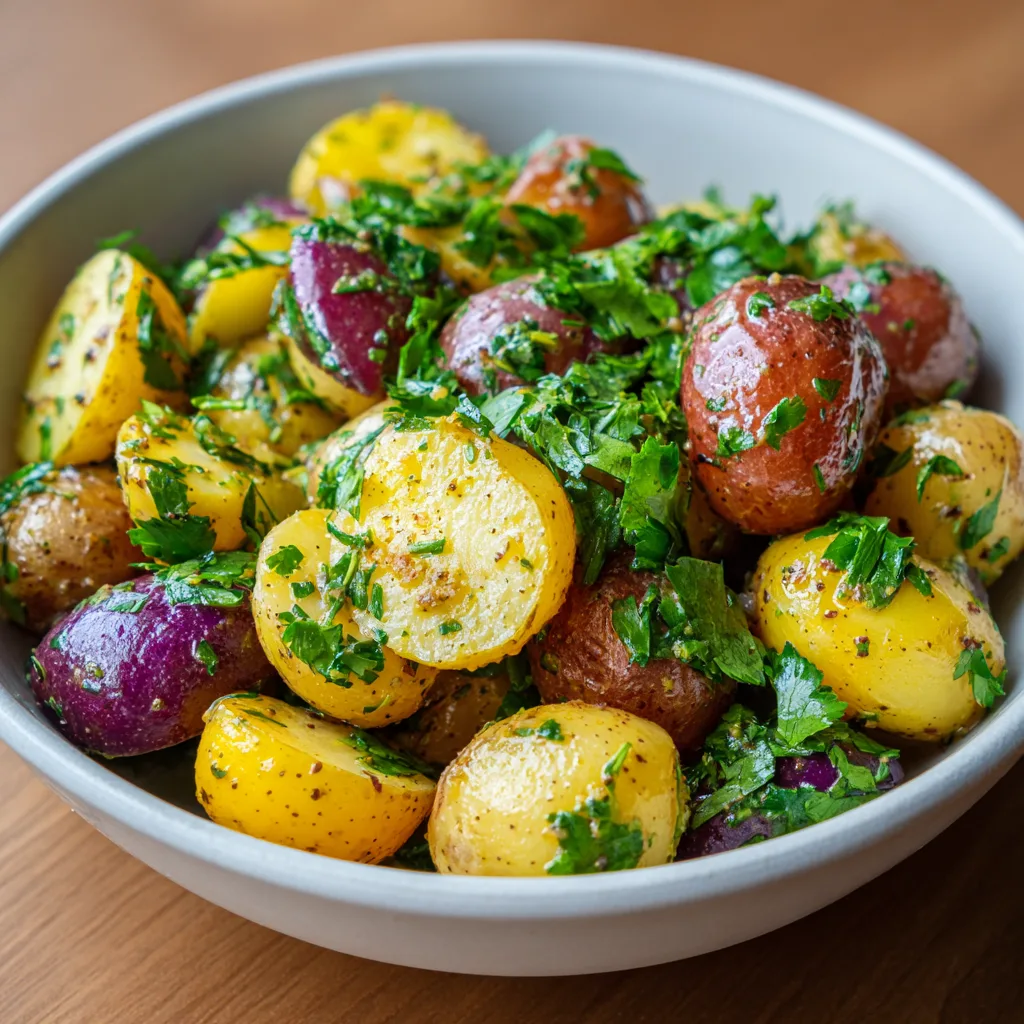 Fresh Spring Potato Salad (Mustard Vinaigrette, No Mayo)