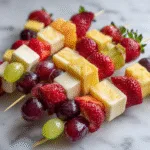 Fruit & Cheese Kabobs (Graduation Brunch Snack)