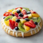 Fruit Pizza Cookies with Glaze