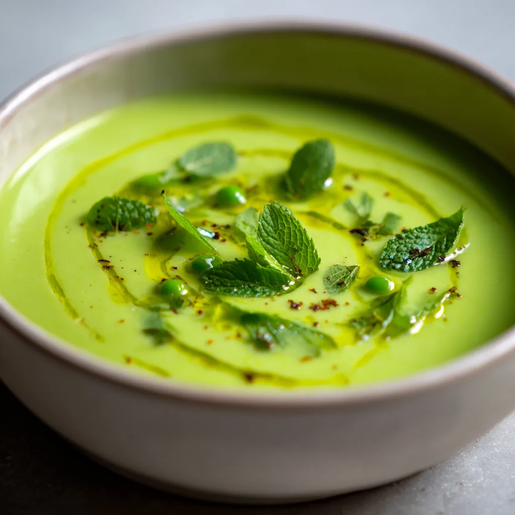 Garden Pea & Mint Soup (chilled)