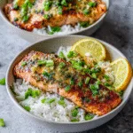 Garlic Butter Salmon Rice Bowls