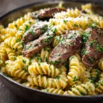 Garlic Butter Steak Pasta
