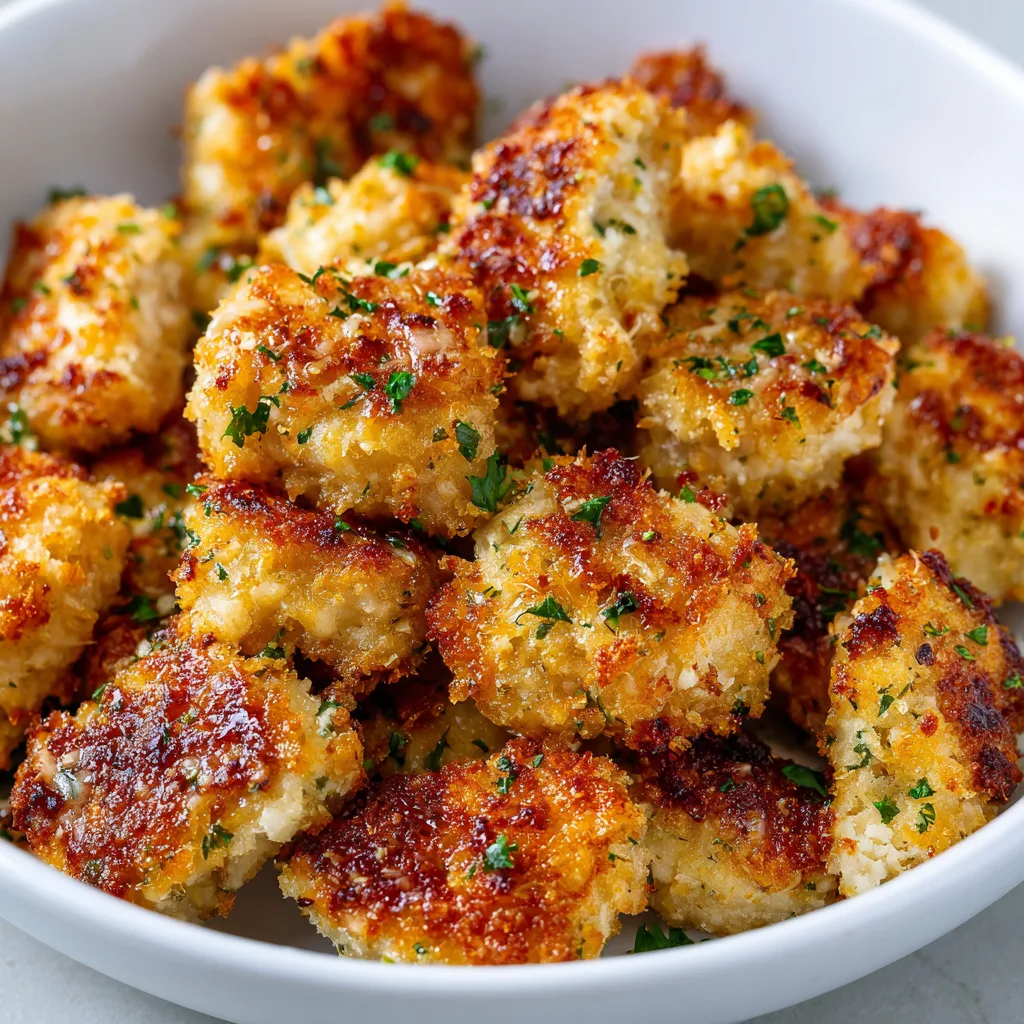 Garlic Parmesan Chicken Bites (Air Fryer)