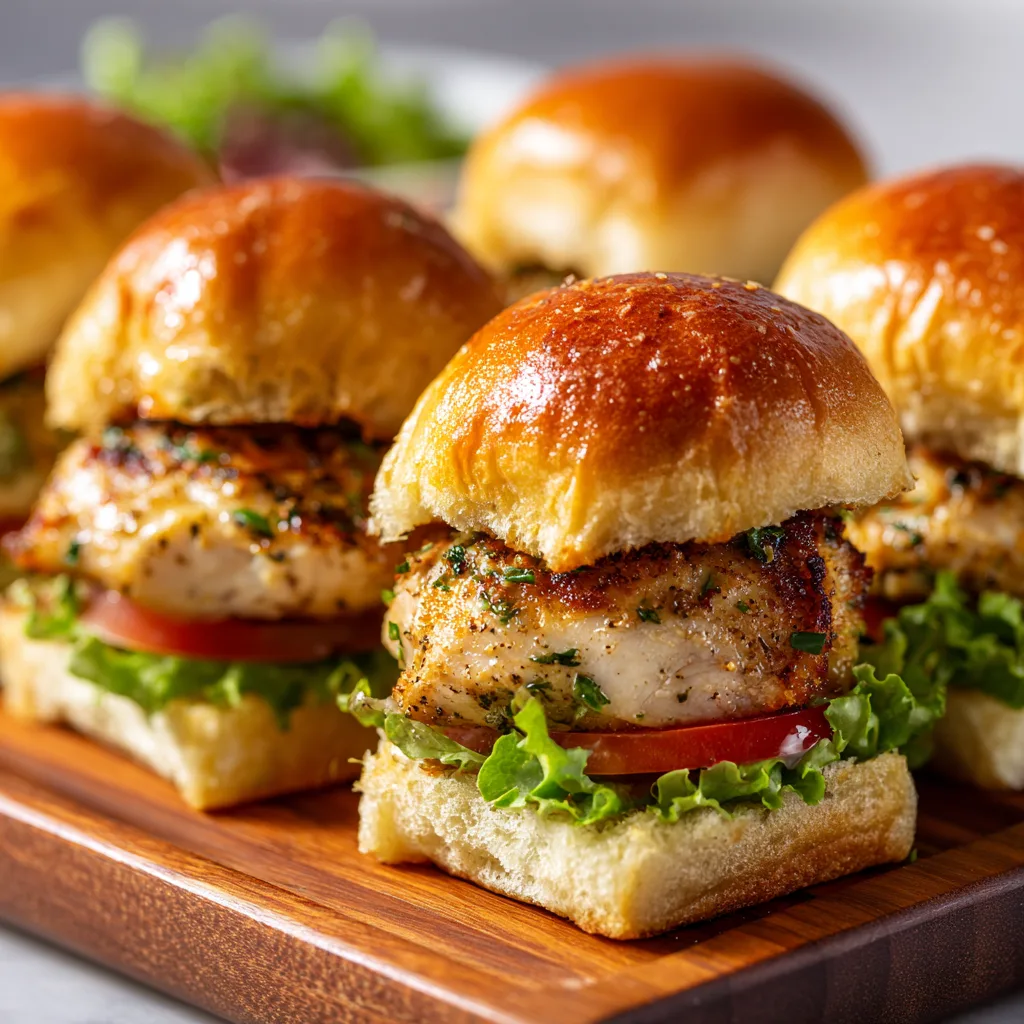 Garlic Parmesan Chicken Sliders