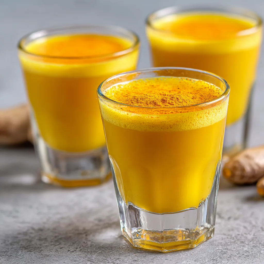 Ginger-Lemon Turmeric Wellness Shots (Immunity Boost)