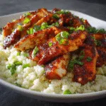 Gluten-Free BBQ Chicken with Cauliflower Rice