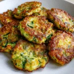 Gluten-Free Zucchini Parmesan Fritters (Healthy Appetizer)