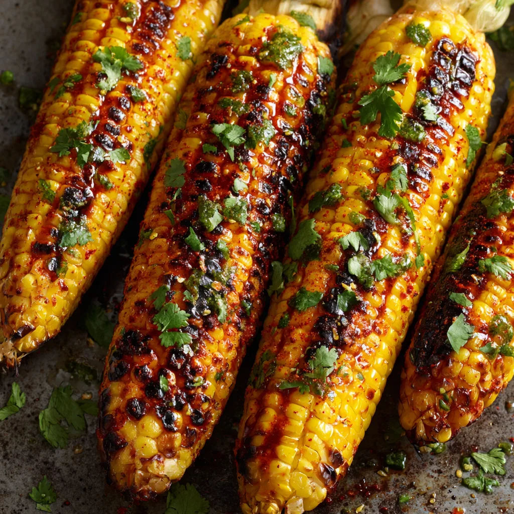 Grilled Corn with Chili-Lime Butter (grilling)