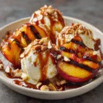 Grilled Peach Sundaes