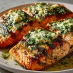 Grilled Salmon with Lemon-Herb Butter