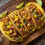 Grilled Shrimp Baja Tacos with Mango Salsa