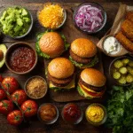 Grilled Veggie Burger Build Bar