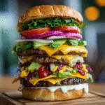 Grilled Veggie Burger Build Bar (vegetarian)