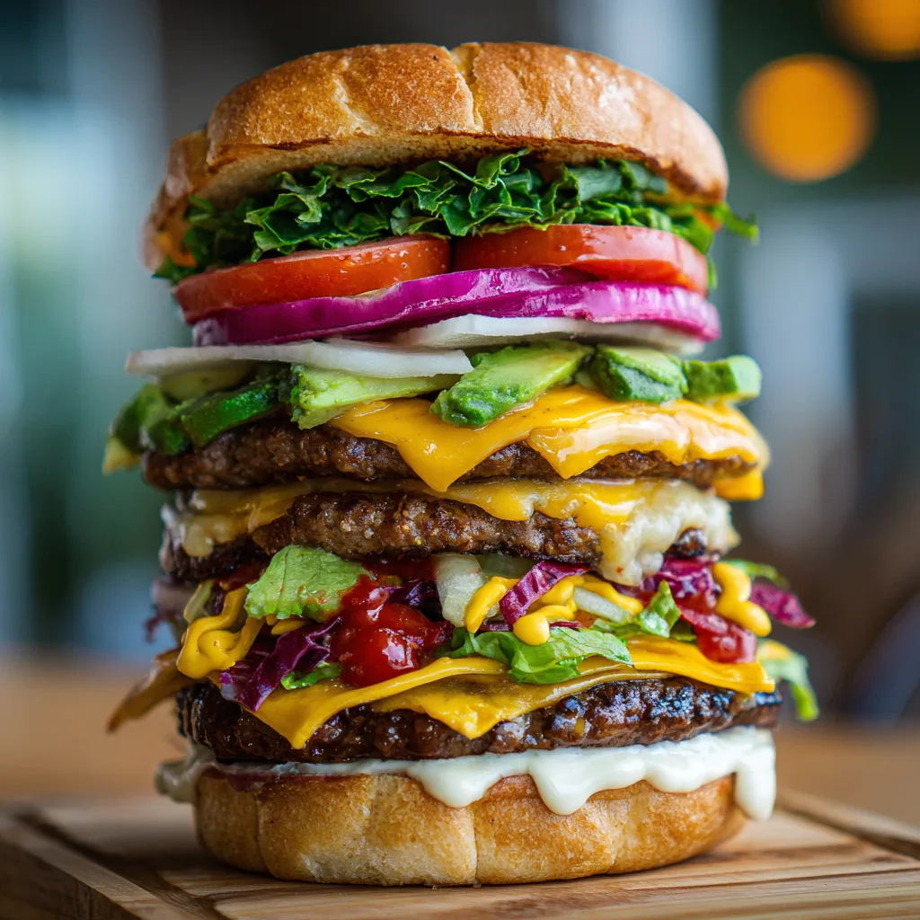 Grilled Veggie Burger Build Bar (vegetarian)