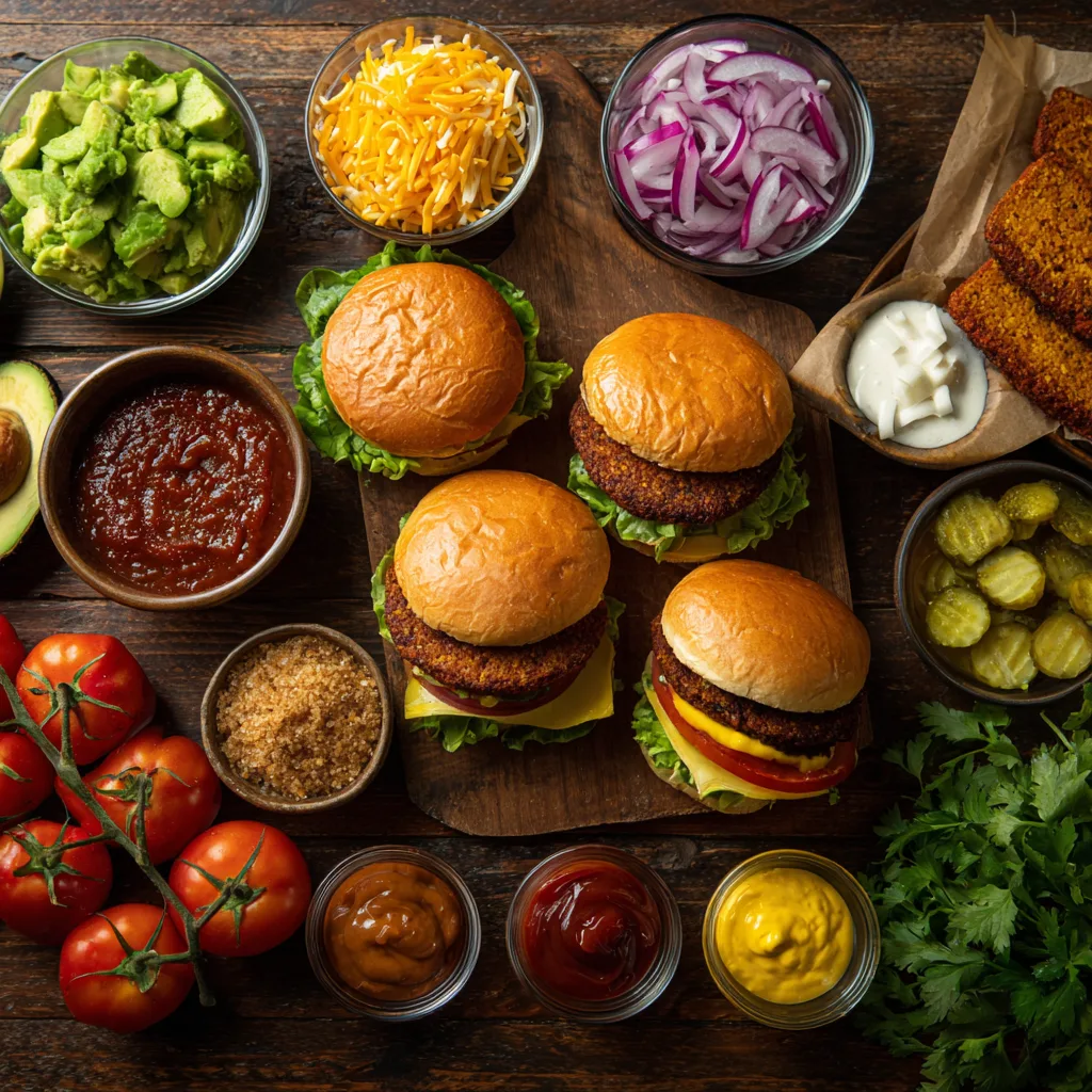 Grilled Veggie Burger Build Bar