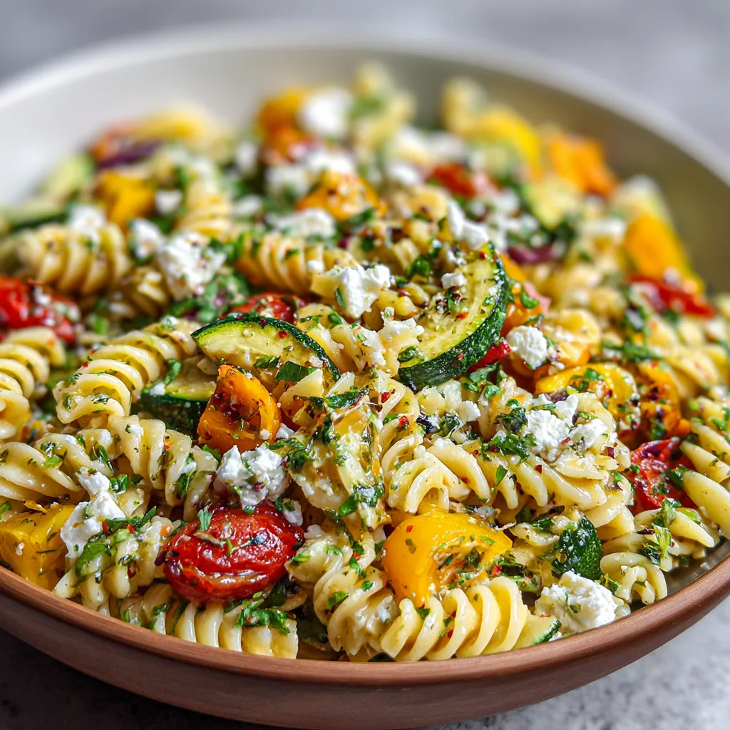 Herbed Pasta Salad with Roasted Veggies (Make-Ahead Picnic Dish)