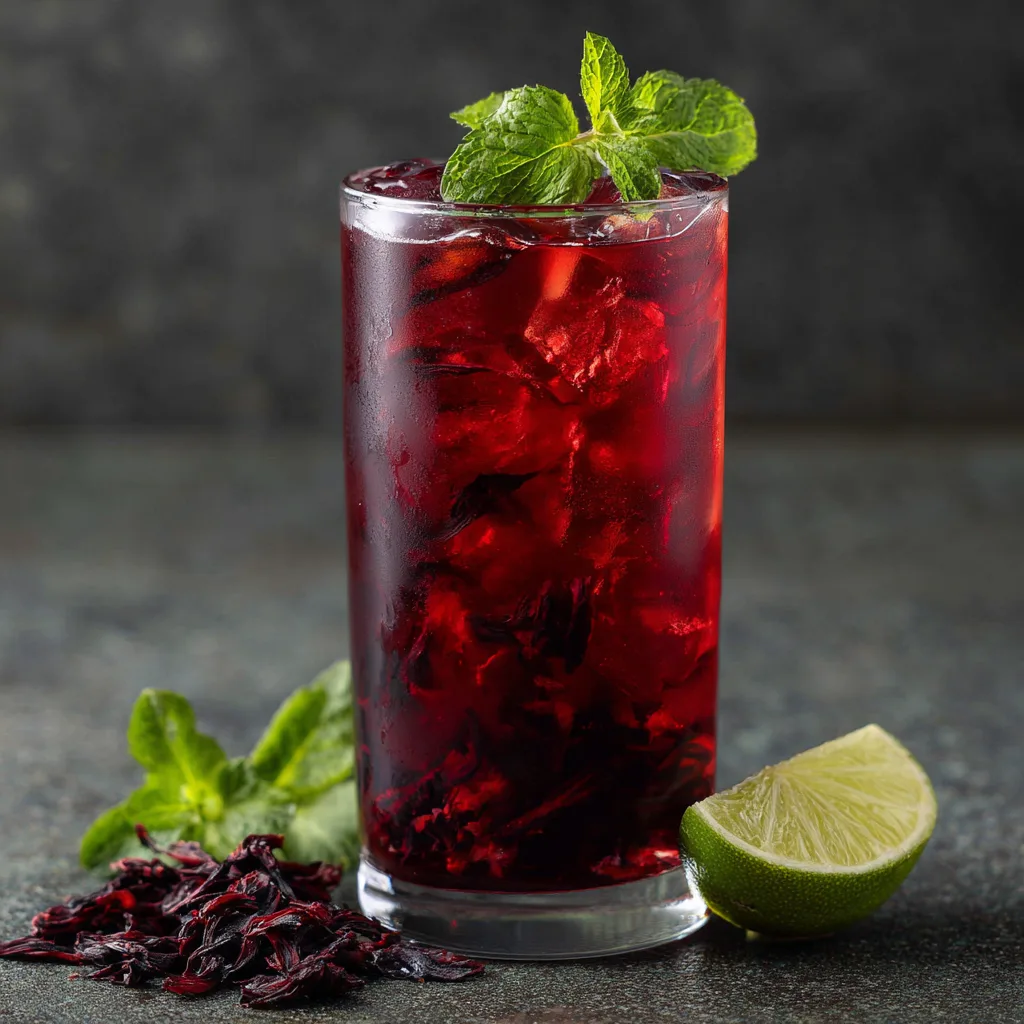 Hibiscus Red Drink Iced Tea