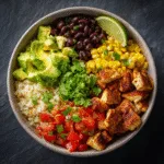 High-Protein Chicken Burrito Bowl (Fitness Meal Prep)