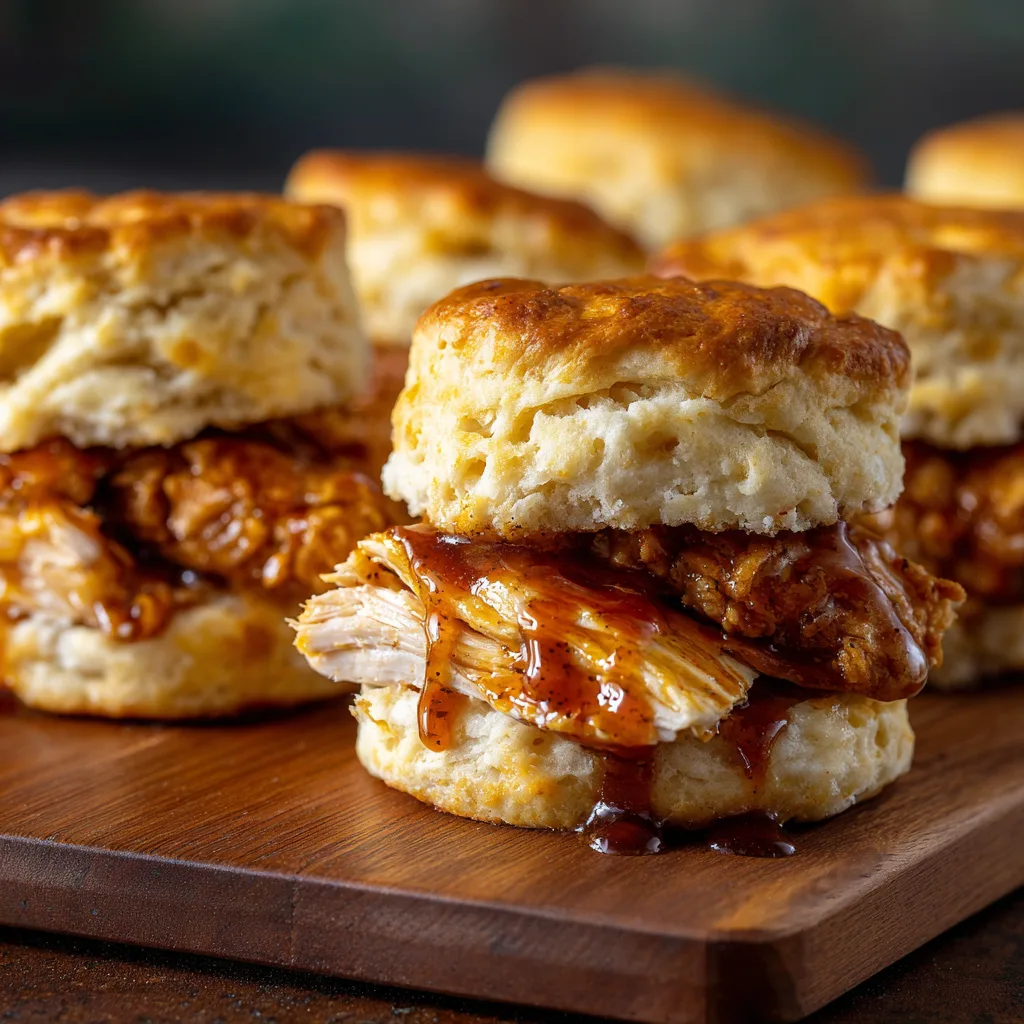 Honey Butter Chicken Biscuit Sliders