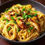 Honey Garlic Chicken Pasta