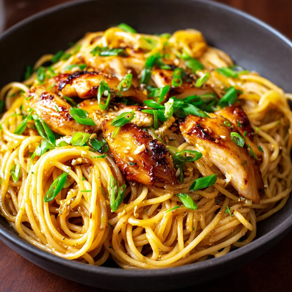 Honey Garlic Chicken Pasta