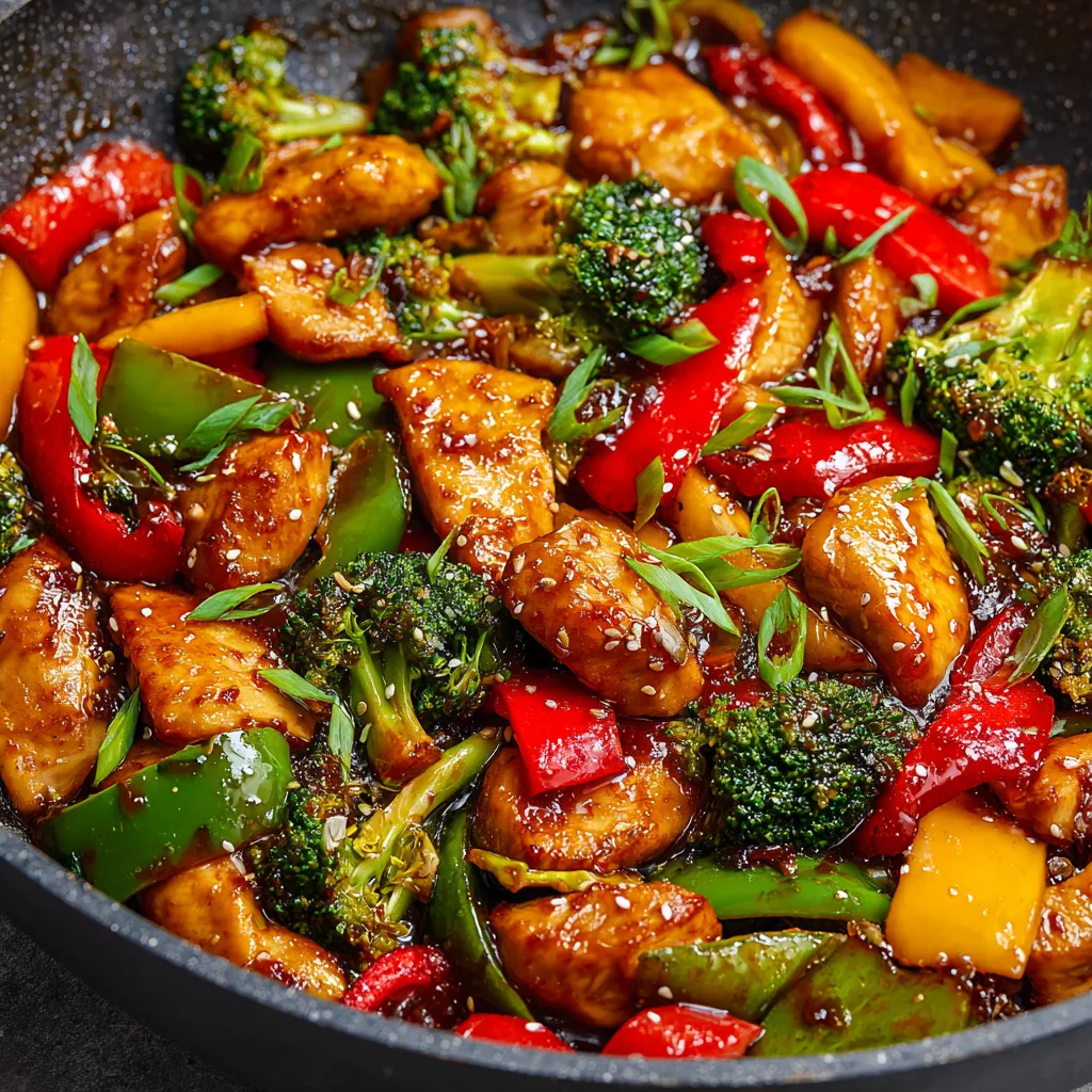 Honey Garlic Chicken Stir Fry