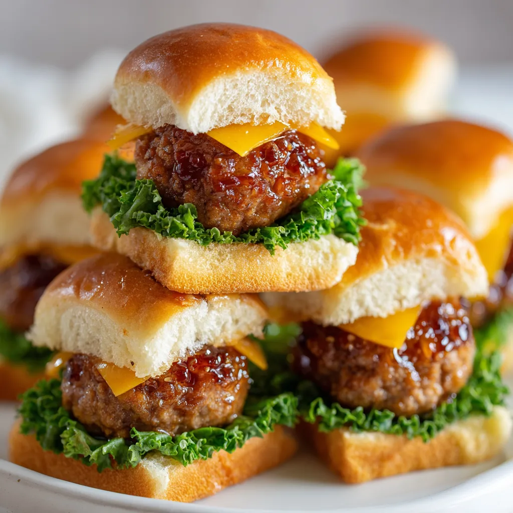 Honey Garlic Meatball Sliders
