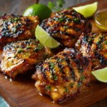 Honey-Lime Grilled Chicken Thighs (grilling)