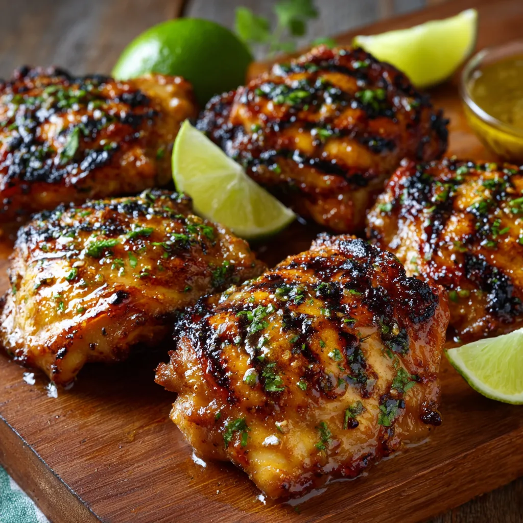 Honey-Lime Grilled Chicken Thighs (grilling)