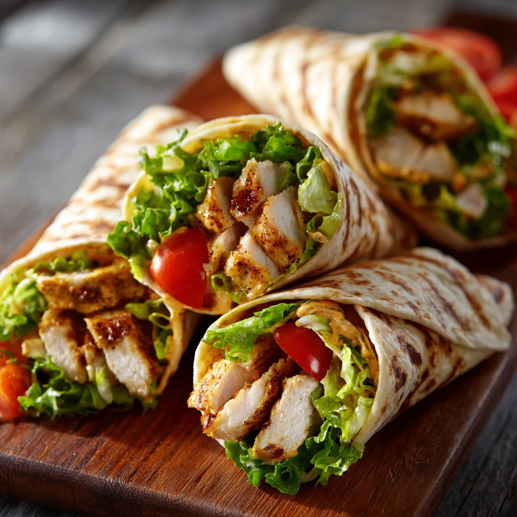 Honey Mustard Chicken Wraps