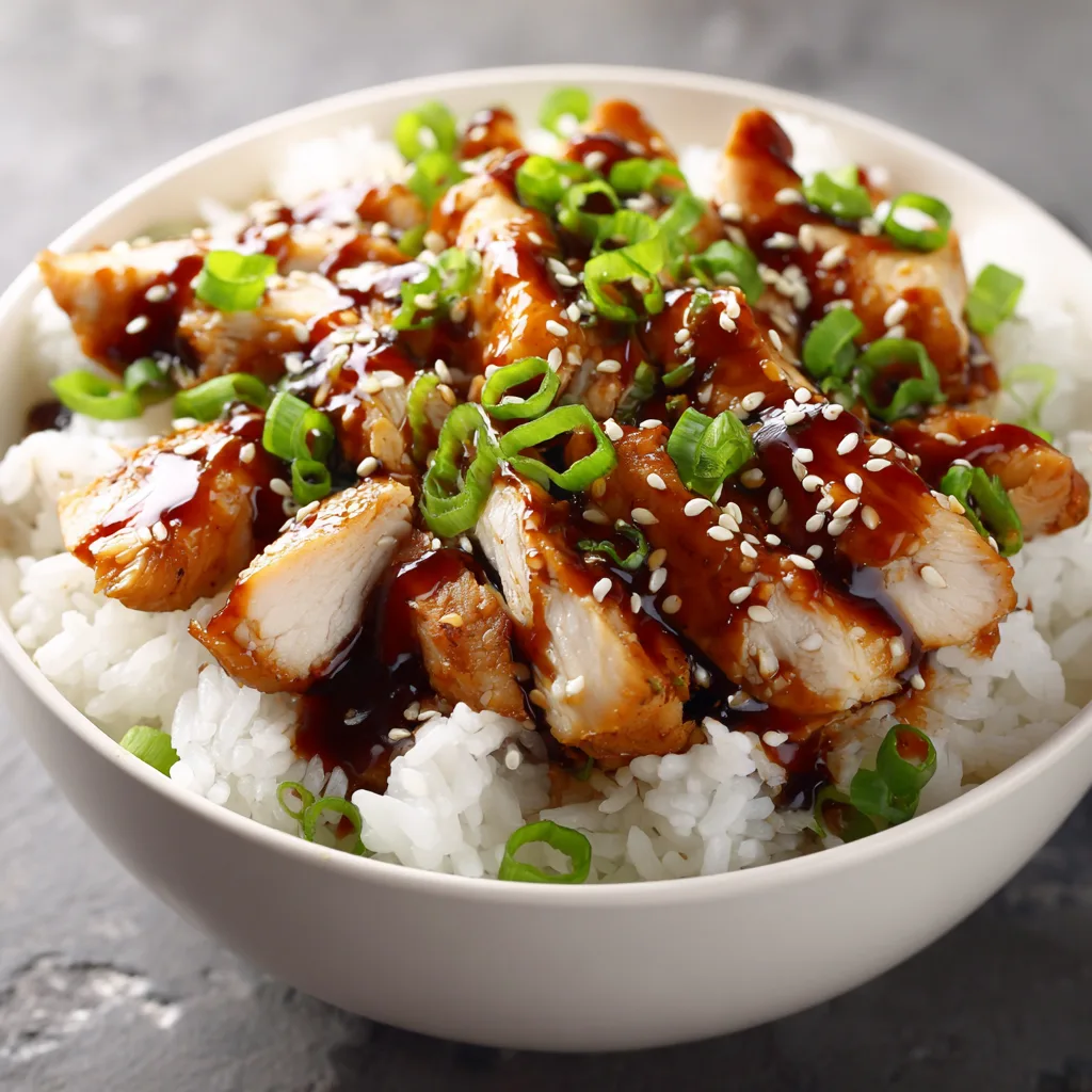 Honey Sriracha Chicken Rice Bowls