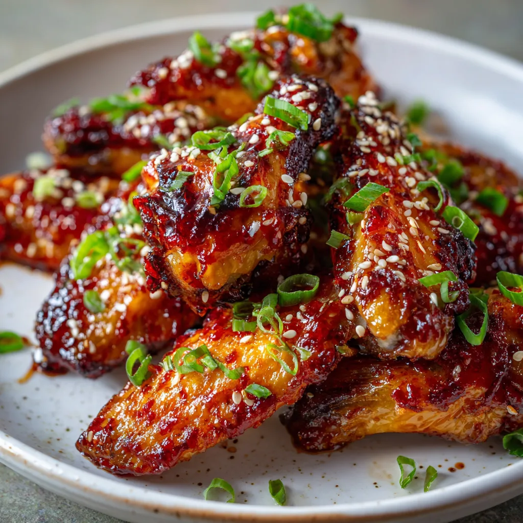 Honey Sriracha Chicken Wings