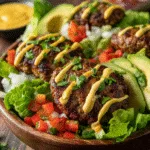 Keto-Friendly 4th of July Burger Bowls (Prep for Summer)