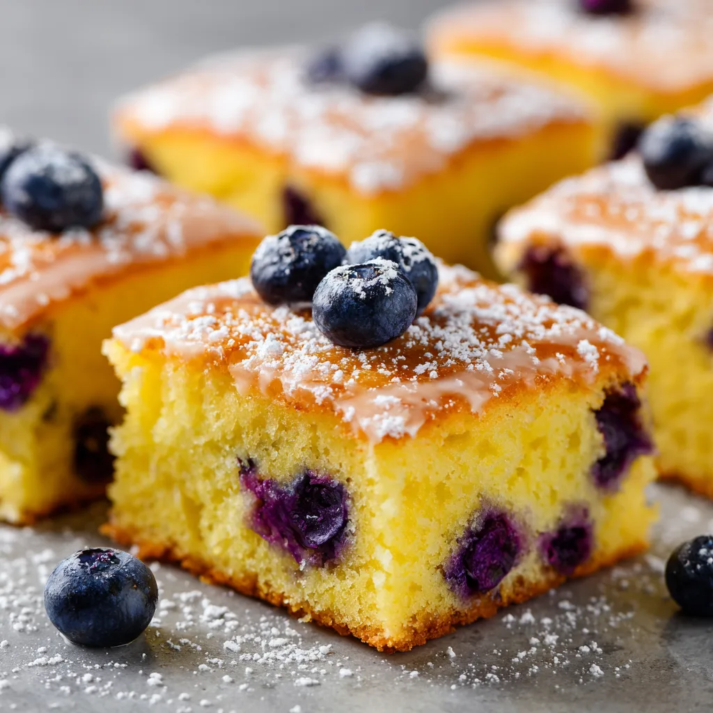 Lemon Blueberry Sheet Cake