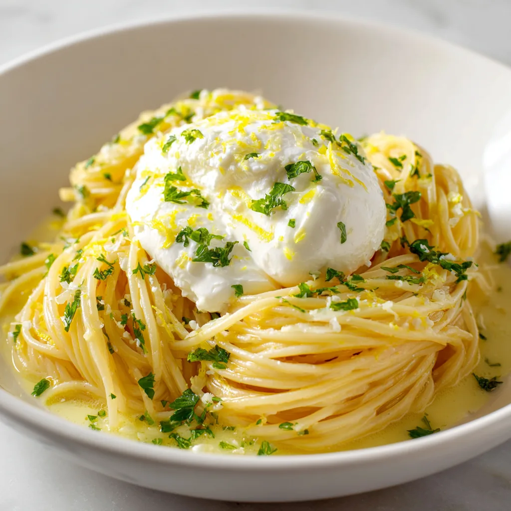 Lemon Burrata Pasta (Creamy & Refreshing)