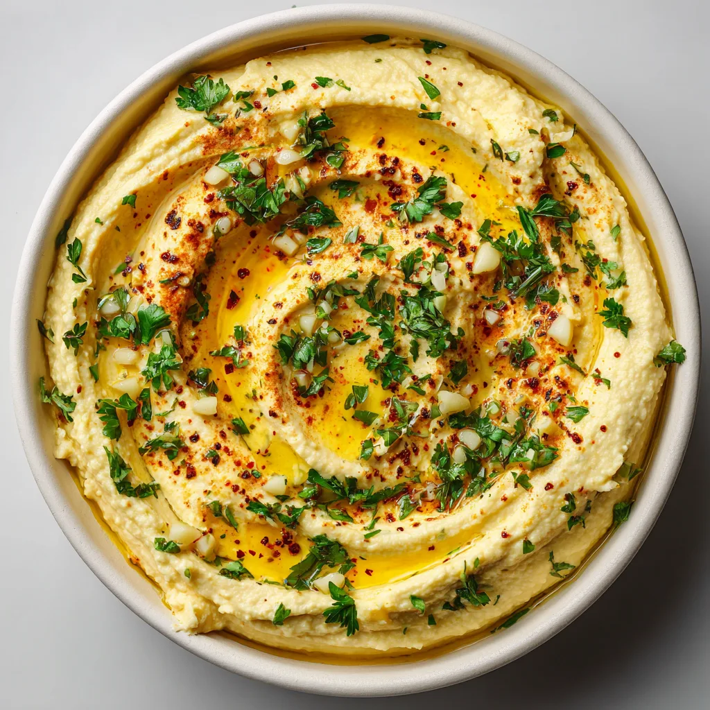 Lemon Garlic Hummus (Quick Spring Appetizer)