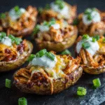 Loaded BBQ Chicken Potato Skins
