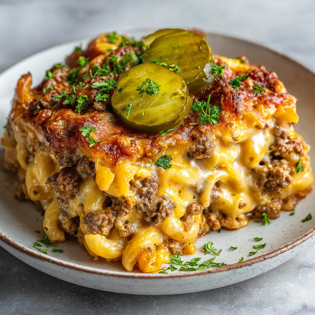 Loaded Cheeseburger Casserole