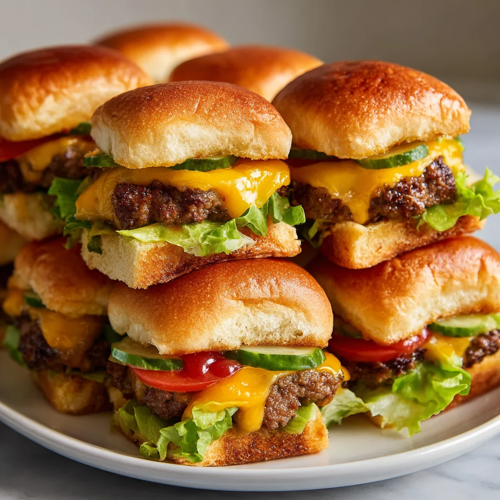 Loaded Cheeseburger Sliders