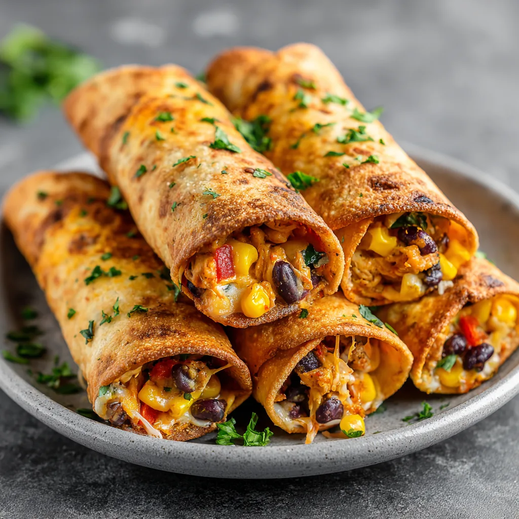 Loaded Chicken Taquitos (Memorial Day Snack)