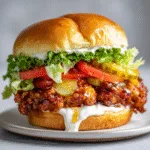 Loaded Hot Honey Chicken Sandwich
